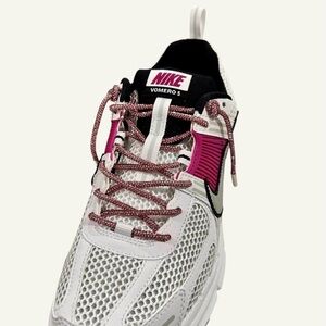 Nike Women's Vomero 5 White and Pink Sneakers